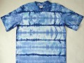 Bílo-modré batikované triko L