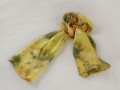 Batikovaná hedvábná šála - žluto-or