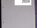 Kožený diář s perem 2024