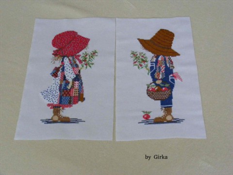 Janko a Marienka obrazy dekorace detské váanoce vyšívanie darčeky 