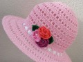Letní klobouk růžový