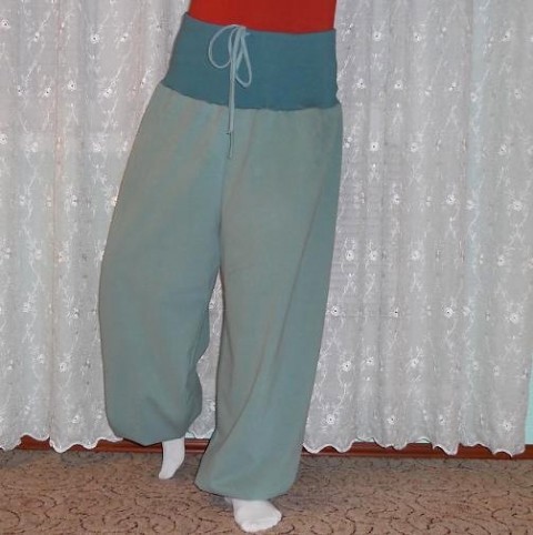 Kalhoty volný čas pohoda - SLEVA kalhoty handmade turky turecké kalhoty ruční výroba teplé; 