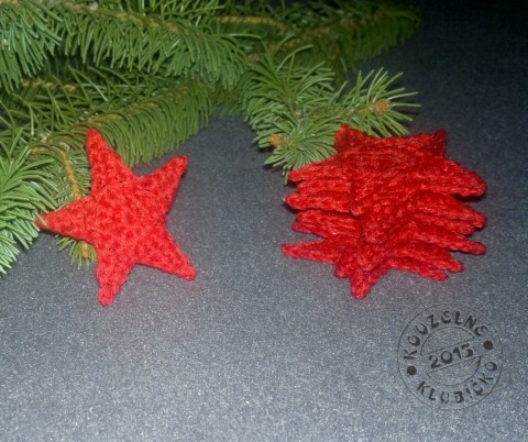 Hvězdičky červené sada 10 ks dekorace dárek vánoce bavlna hvězdička vločka vánoční dekorace materiál k tvoření materiál k dekoraci vánoční tvoření 