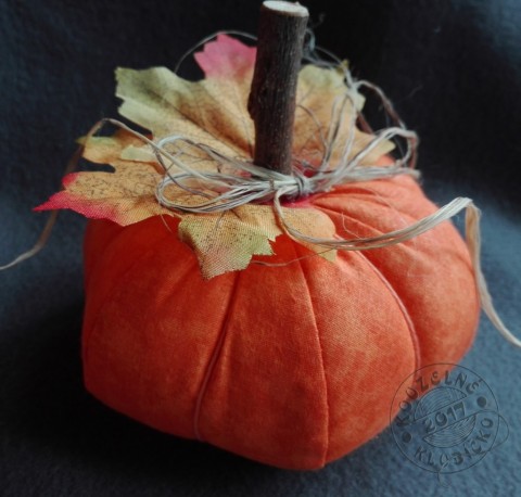 Šitá dýně ORANŽOVÁ malá dekorace podzim dýně halloween podzimní dekorace halloweenská dekorace dýnička šitá dýně 