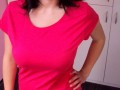 růžové tričko s průhledy