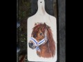 malované portéty zvířat na dřevo
