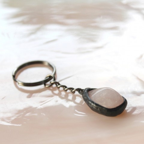 Přívěsek na klíče přívěsek kámen talisman kamínky klíčenka minerál tiffany cínování minerály cínovaný kameny kamínek pro štěstí na klíče 