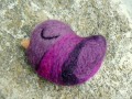 Spící ptáček - fialový