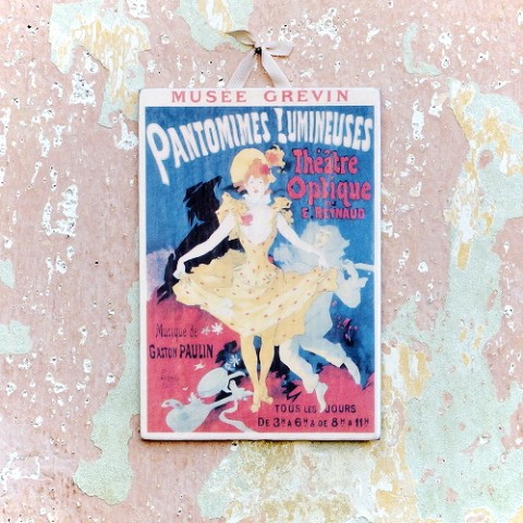 Obrázek vintage divadelní plakát obrázek decoupage vintage retro 