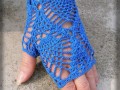 Modré rukavičky