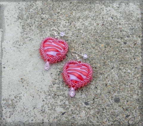 Dvě srdce šperk srdce doplněk náušnice srdíčko láska romantika valentýn 