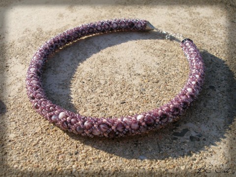 Dafné šperk náhrdelník doplněk fialová sada vintage retro masivní nápadný 