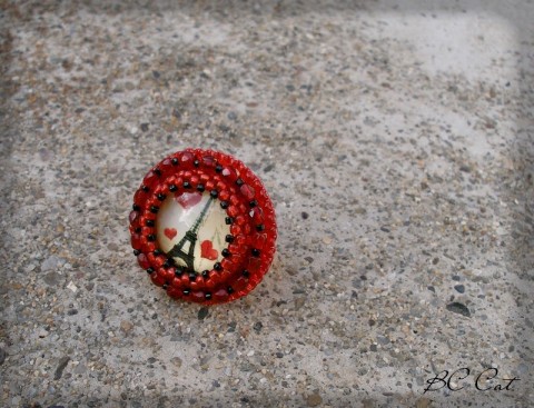 Láska z Paříže šperk srdce doplněk prsten srdíčko láska romantika prstýnek paříž eiffelovka 