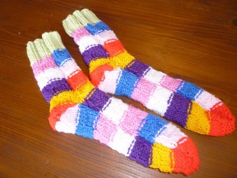 Krásné barevné ponožky ponožky 