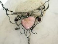 Opál s granáty - náhrdelník