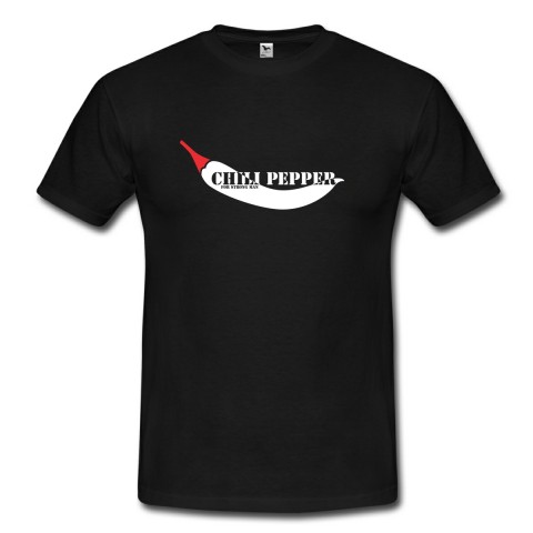 Chili pepper for strong man (XL) triko černé tričko dámské unisex pánské chilli strong rebel paprička man chili parika 