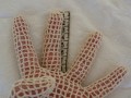 háčkované rukavičky velikost M