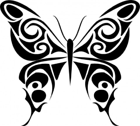 Motýl - tatoo tetování 