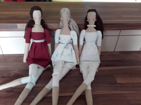 Textilní panenky panenky 
