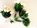 Svatební tulipány - kytice a korsáž