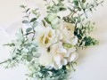 Svatební umělá kytice s eukalyptem