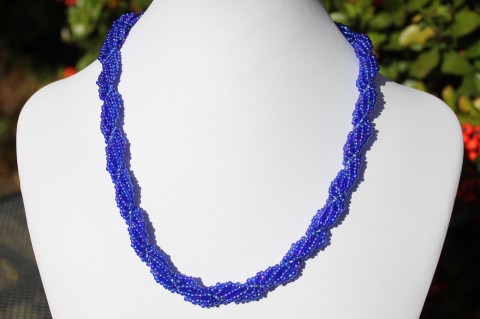 Náhrdelník modro-duhová náhrdelník 