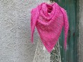 V barvách malin - vlněný šátek