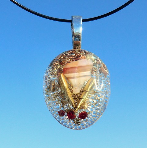 Orgonit, *Vnitřní poklad* šperk křišťál minerály energie drahé kameny osobní orgonit stones.luxusní pendant 