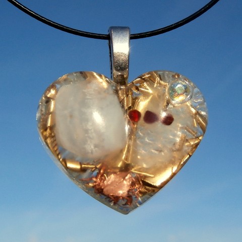 ORGONIT *Chalcedon pro harmonii * šperk křišťál minerály energie drahé kameny osobní orgonit stones.luxusní pendant 