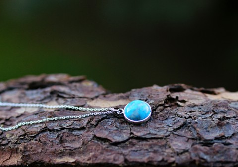 Must have :) Tyrkys - Ag náhrdelník moře modrá láska nebe tyrkys love tyrkysový náhrdelník 