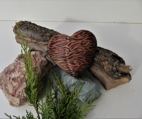 Láska v moři dřevo řezba dekorace vánoce narozeniny svátek ornament valentýn dárek z lásky dárek pro ženu dřevěné srdce 