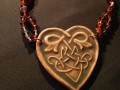 Keramický náhrdelník - Irské srdce