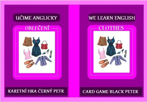 UČIME ANGLICKY- KARETNÍ HRA MODA slovnik karetní hra 