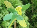 Dřevěný větrník andulka (zelená)