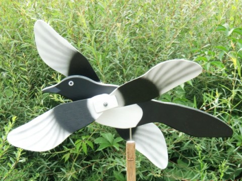 Dřevěný větrník straka dřevěné pták ptáček větrník větrníček větrníky straka 