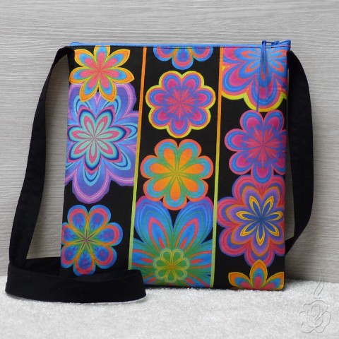 Barevná crossbody kabelka - Karen barevná taška barevná kabelka kabelka s mandalou látková kabelka crossbody kabelka výrazná kabelka 