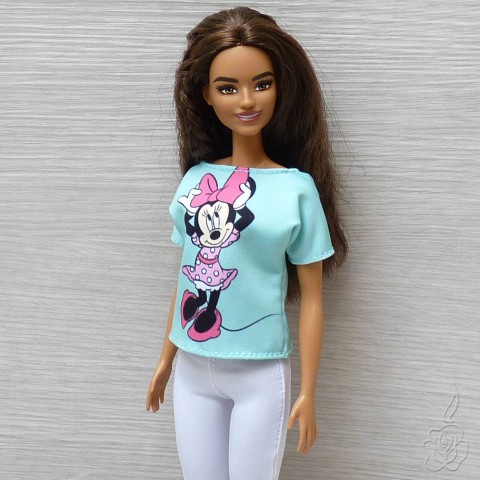 Tričko s Minnie pro Barbie oblečky pro panenku tričko pro barbie tričko pro panenku 