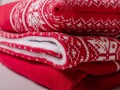 Teplá deka Norská 80x100cm, červená