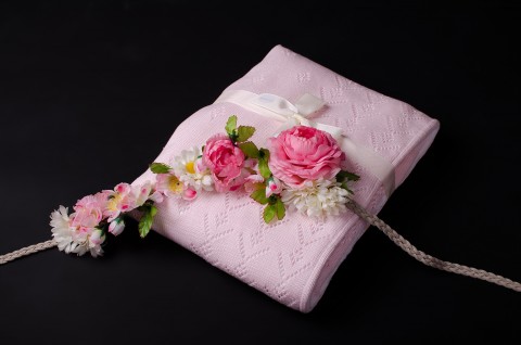 Teplá deka ROYAL 80x80cm, růžová dárek děti deka miminko přikrývka dečka kočárek výbavička 