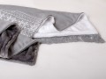 Norský vzor, deka, 80x80cm, šedá