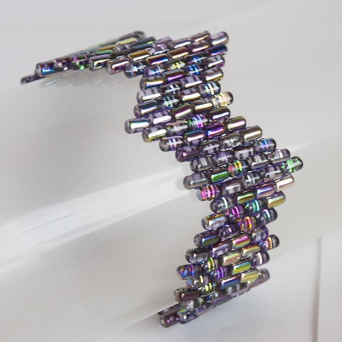 Fialovo duhový - náramek náramek fialový duhový elegance 