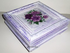 krabička lila patina-vintage
