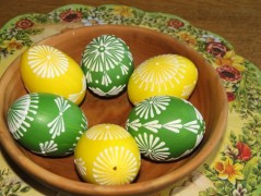 Velikonoční kraslice - zel-žluté