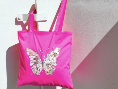 Bavlněná taška s motýlem