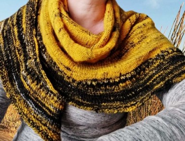 Půlkruhový šátek Merino