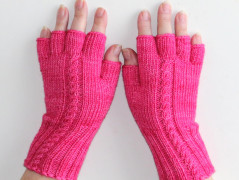 Rukavice návleky prstové Pink