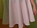 Bílá půlkolová sukně