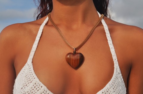 Srdce - stromu - velké srdce srdíčko šperk náhrdelník d 