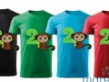 Klučičí narozeninové tričko opička