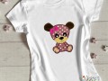 Dívčí hravé tričko s medvědicí